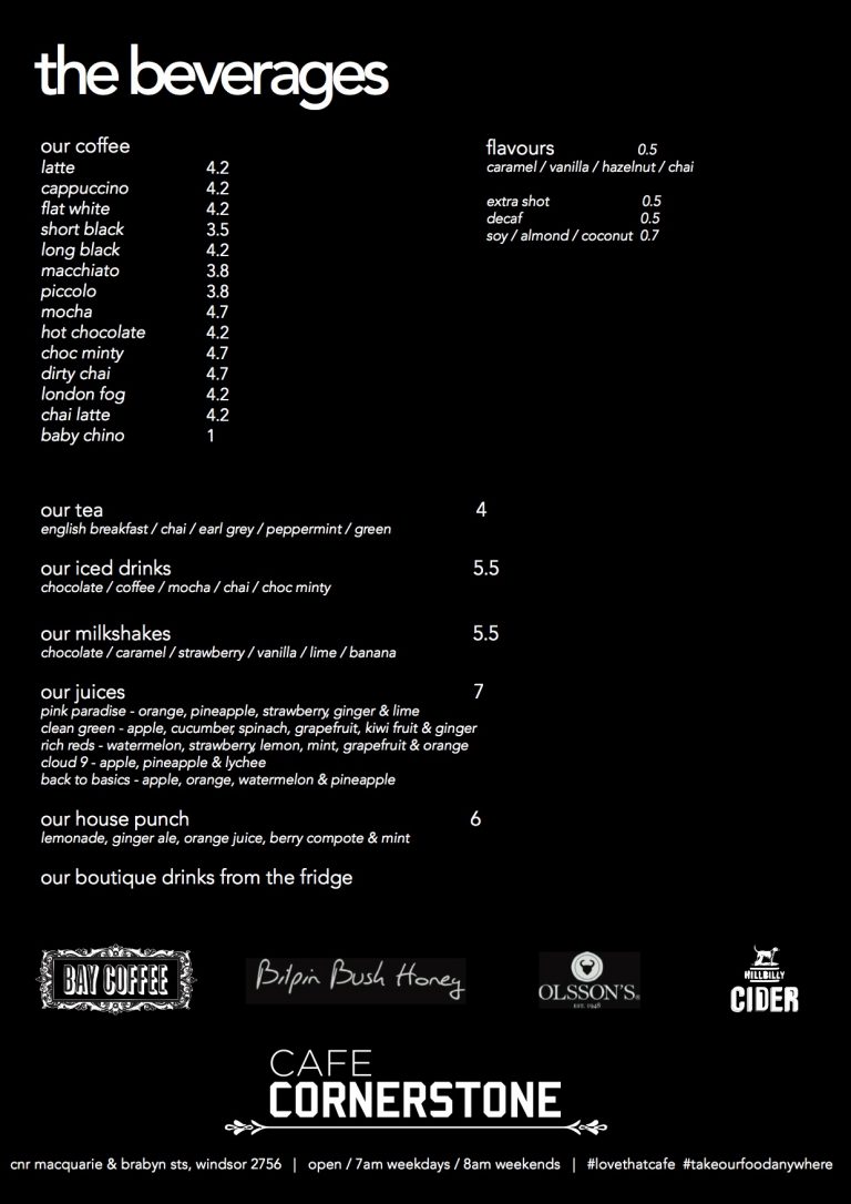 Cornerstone Cafe Hours Cornerstone Cafe Hours